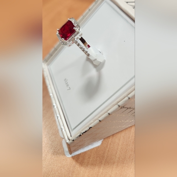 Ruby Sterling Silver Ring - Picture 3 of 5